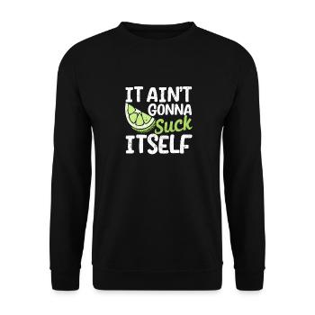 It won't suck itself mariachi lust - Unisex Sweatshirt - black - Front - Alina (178cm) & Michal (187cm)