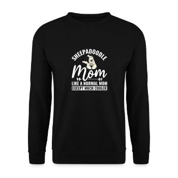 Sheepadoodle Doodle Dog - Sweat-shirt Unisexe - noir - Devant - Alina (178cm) & Michal (187cm)