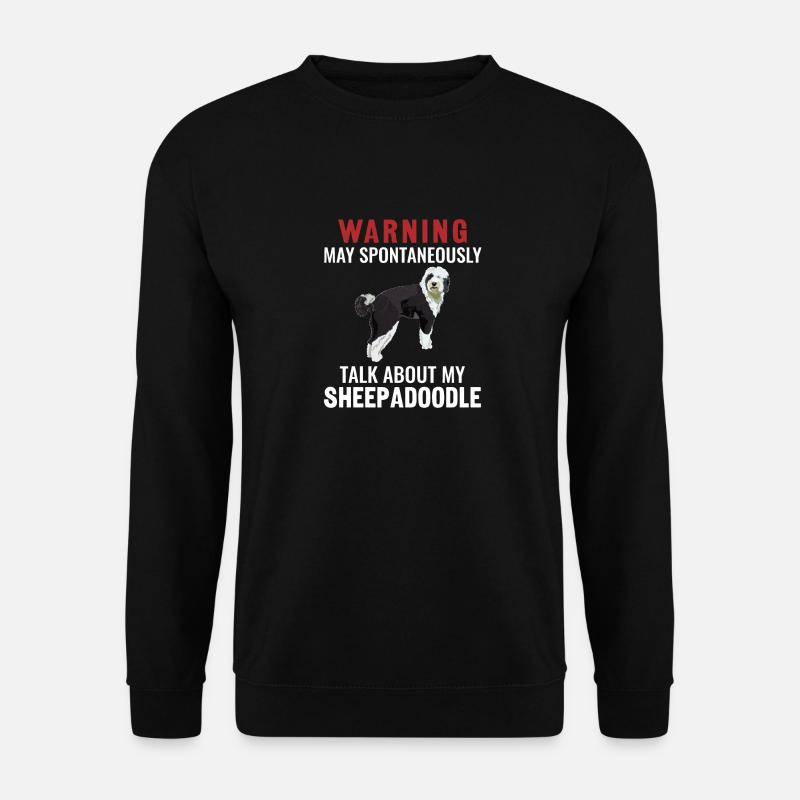 Sheepadoodle Doodle Dog - Sweat-shirt Unisexe - noir