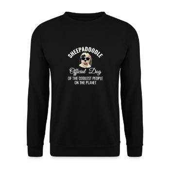 Sheepadoodle Doodle Dog - Unisex Sweatshirt - black - Front - Alina (178cm) & Michal (187cm)