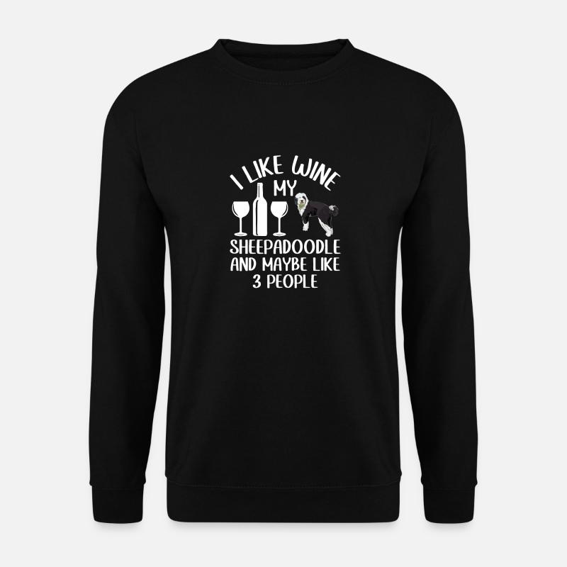 Sheepadoodle Doodle Dog - Sweat-shirt Unisexe - noir