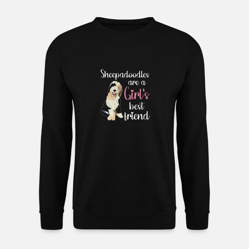 Sheepadoodle Doodle Dog - Unisex Sweatshirt - black