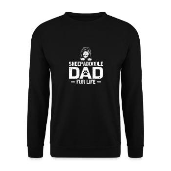 Sheepadoodle Doodle Dog - Unisex Sweatshirt - black - Front - Alina (178cm) & Michal (187cm)