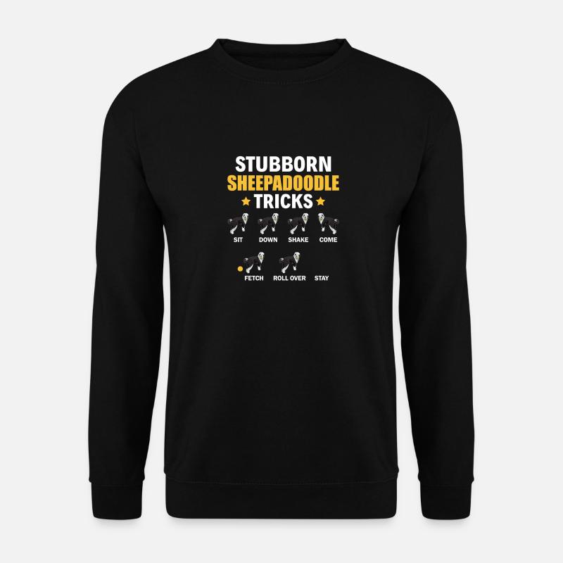Sheepadoodle Doodle Chien - Sweat-shirt Unisexe - noir