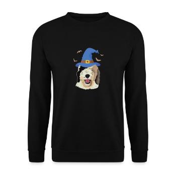 Sheepadoodle Doodle Dog - Sweat-shirt Unisexe - noir - Devant - Alina (178cm) & Michal (187cm)