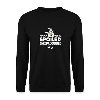 Sheepadoodle Doodle Dog - Unisex Sweatshirt - black - Front - Alina (178cm) & Michal (187cm)