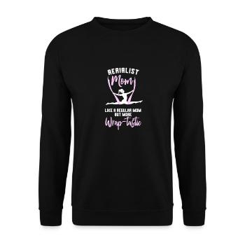 Luftakrobatik Seidentücher Tänzer - Unisex Pullover - Schwarz - Vorne - Alina (178cm) & Michal (187cm)