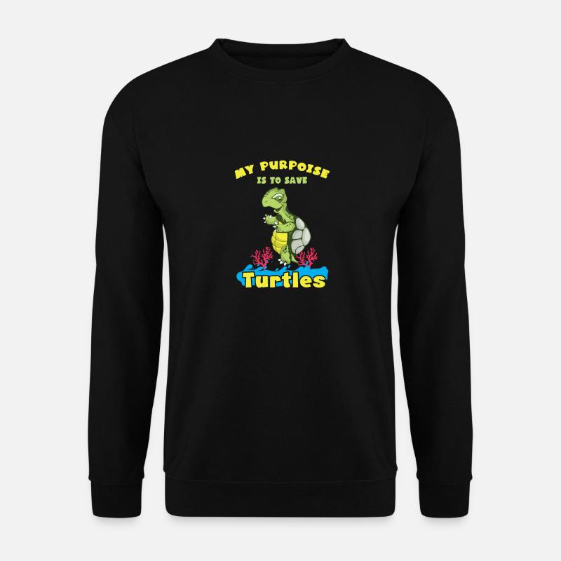 Schildkröten Meeresschildkröten - Unisex Pullover - Schwarz