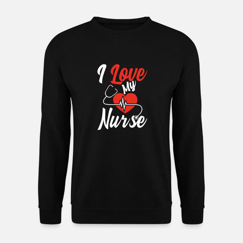 I liebe meine Krankenschwester - Unisex Pullover - Schwarz