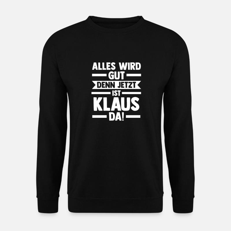 Klaus - Unisex Pullover - Schwarz