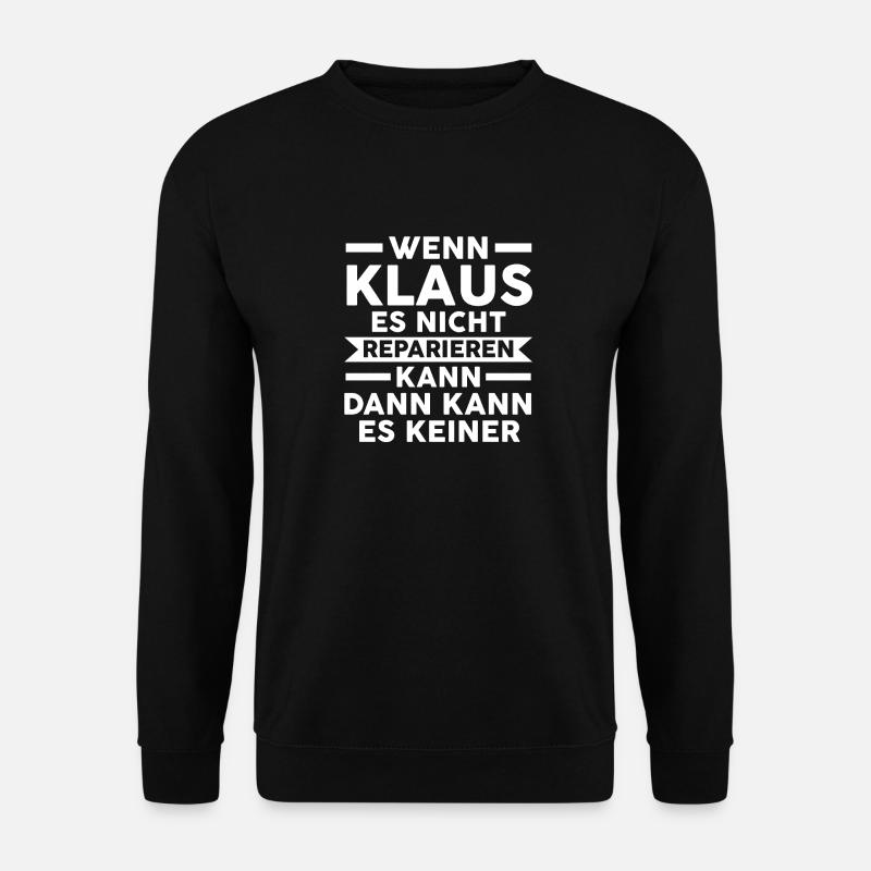 Klaus - Unisex Pullover - Schwarz