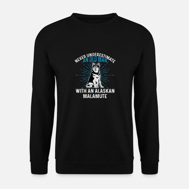 Chien Malamute d’Alaska - Sweat-shirt Unisexe - noir