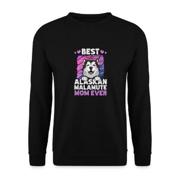 Chien Malamute d’Alaska - Sweat-shirt Unisexe - noir - Devant - Alina (178cm) & Michal (187cm)