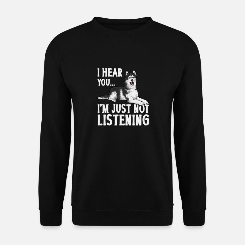 Alaskan Malamute Hund - Unisex Pullover - Schwarz