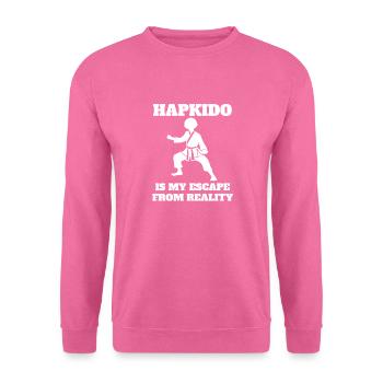 Hapkido Karate Kampfsport Judo Aikido Kampfkunst - Unisex Pullover - Pink - Vorne