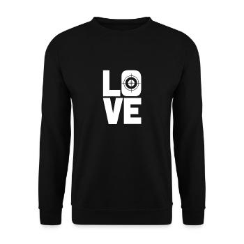 Love Sport Shooting - Unisex Sweatshirt - black - Front - Alina (178cm) & Michal (187cm)