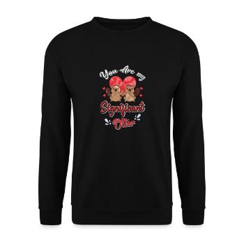 You are my better half - Unisex Sweatshirt - black - Front - Alina (178cm) & Michal (187cm)