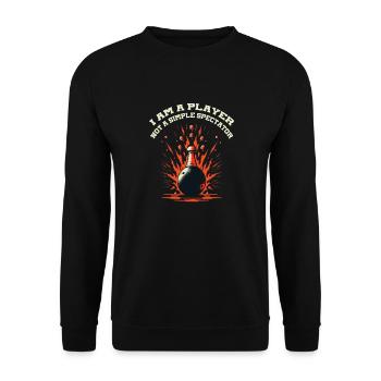 Je suis un joueur, pas un simple spectateur - Sweat-shirt Unisexe - noir - Devant - Alina (178cm) & Michal (187cm)