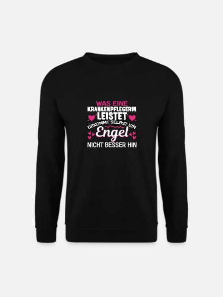 Krankenpflegerin Krankenpflege Krankenschwester - Unisex Pullover - Schwarz