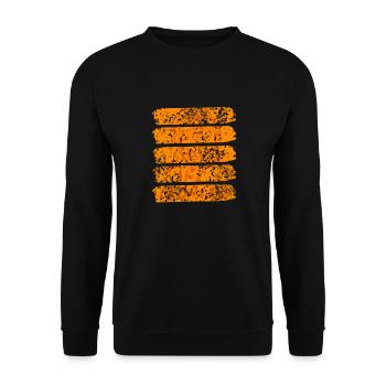 Retro Vintage Leopard Animal Wildlife Designs - Unisex Sweatshirt - black - Front - Alina (178cm) & Michal (187cm)