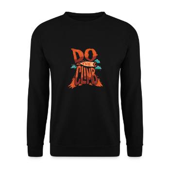 Do The Climb Cool Retro Wildlife Hiking Designs - Unisex Sweatshirt - black - Front - Alina (178cm) & Michal (187cm)