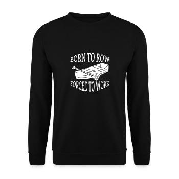 Ruderer Ruderteam Rudern Ruderverein Rudersport - Unisex Pullover - Schwarz - Vorne - Alina (178cm) & Michal (187cm)