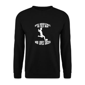 Football Player Football Team Football Design - Unisex Sweatshirt - black - Front - Alina (178cm) & Michal (187cm)