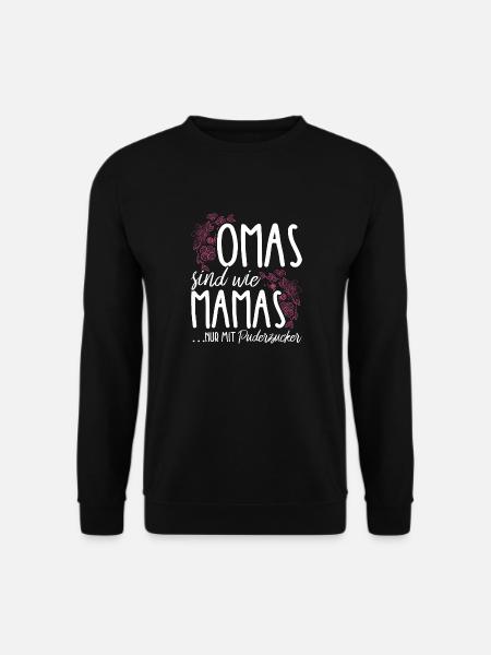 Überraschung Mama Oma Geschenk Pudezucker beste Om - Unisex Pullover - Schwarz