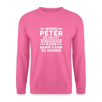 Peter - Unisex Pullover - Pink - Vorne