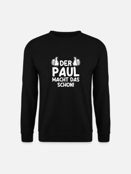 Paul - Unisex Pullover - Schwarz