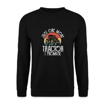 Juste un tracteur de plus je promets - Sweat-shirt Unisexe - noir - Devant - Alina (178cm) & Michal (187cm)
