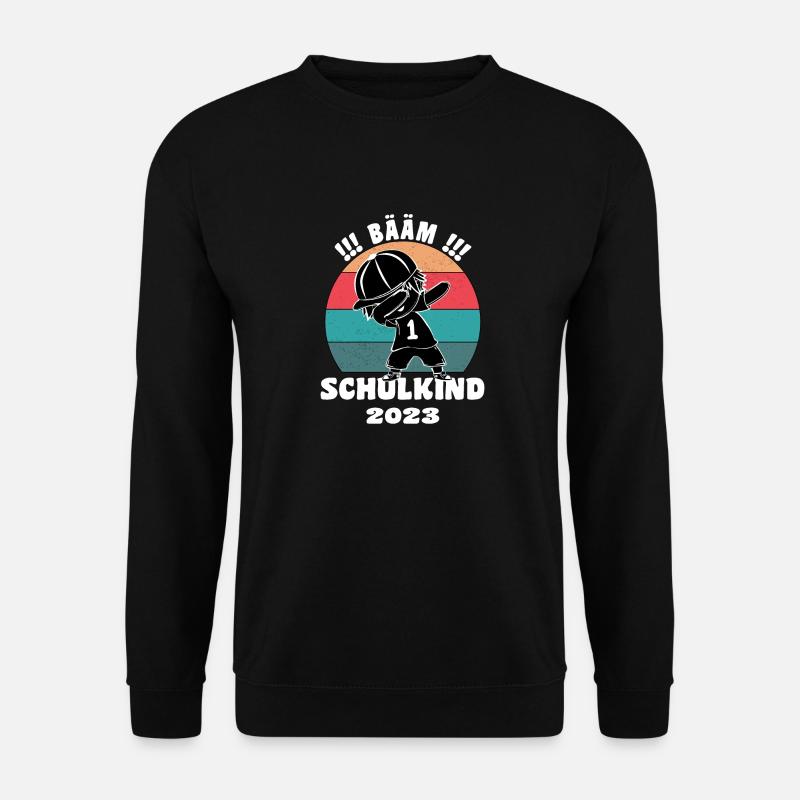 Bääm! Schulkind 2023 Einschulung Schulanfang - Unisex Pullover - Schwarz