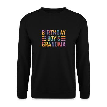 Birthday Kids Grandma Building Blocks - Sweat-shirt Unisexe - noir - Devant - Alina (178cm) & Michal (187cm)