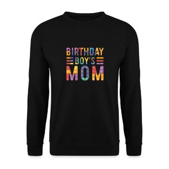 Mère du garçon d’anniversaire Bauklötze - Sweat-shirt Unisexe - noir - Devant - Alina (178cm) & Michal (187cm)