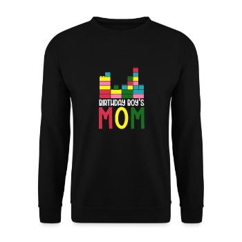 Mère du garçon d’anniversaire Bauklötze - Sweat-shirt Unisexe - noir - Devant - Alina (178cm) & Michal (187cm)