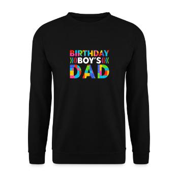 Le père d’un garçon d’anniversaire construit des blocs de construction - Sweat-shirt Unisexe - noir - Devant - Alina (178cm) & Michal (187cm)
