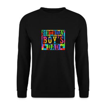 Le père d’un garçon d’anniversaire construit des blocs de construction - Sweat-shirt Unisexe - noir - Devant - Alina (178cm) & Michal (187cm)
