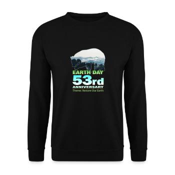 Earth Day 53rd Anniversary: Celebrate Earth Day 20 - Unisex Sweatshirt - black - Front - Alina (178cm) & Michal (187cm)