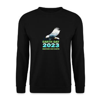 Restaurer notre Terre Sensibiliser le public au Jour de la Terre 20 - Sweat-shirt Unisexe - noir - Devant - Alina (178cm) & Michal (187cm)