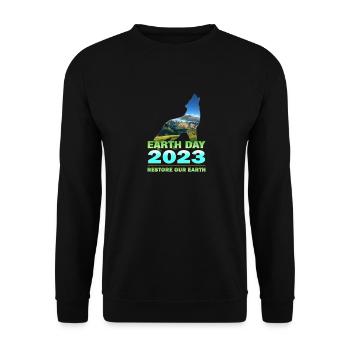Go Planet Earth C’est votre Jour de la Terre - Sweat-shirt Unisexe - noir - Devant - Alina (178cm) & Michal (187cm)