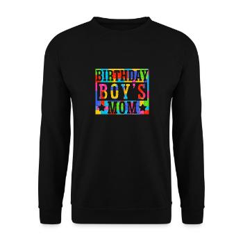 Mère du garçon d’anniversaire Bauklötze - Sweat-shirt Unisexe - noir - Devant - Alina (178cm) & Michal (187cm)