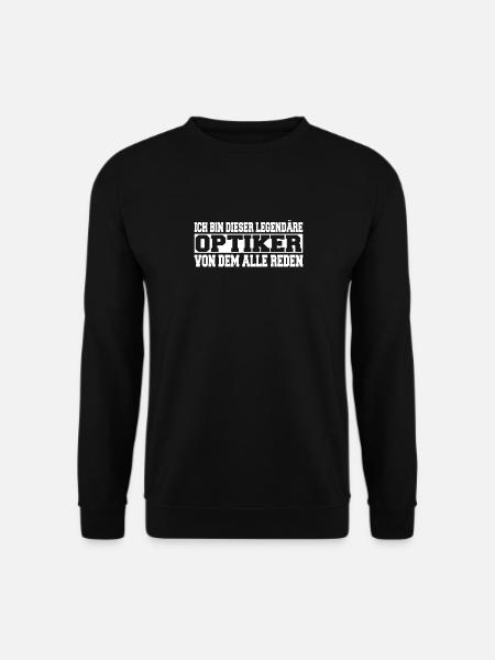 Herren Bin dieser legendäre Optiker Spruch - Unisex Pullover - Schwarz