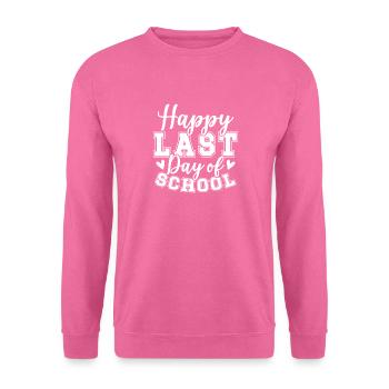 Joyeux dernier jour du certificat d’examen de fin d’études - Sweat-shirt Unisexe - rose - Devant
