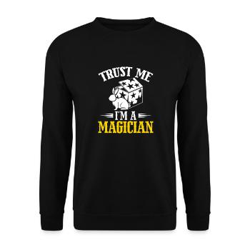 Trust Me im A Magician Wizard Magic Trick Magic - Sweat-shirt Unisexe - noir - Devant - Alina (178cm) & Michal (187cm)
