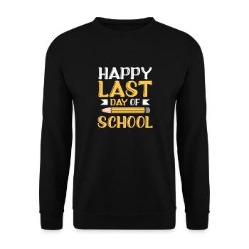 Joyeux dernier jour du certificat d’examen de fin d’études - Sweat-shirt Unisexe - noir - Devant - Alina (178cm) & Michal (187cm)