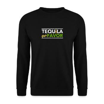 Tequila Por Favor Lustiges Cinco De Mayo Trinken - Unisex Pullover - Schwarz - Vorne - Alina (178cm) & Michal (187cm)
