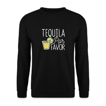 Tequila Por Favor Fun Cinco De Mayo Drink - Sweat-shirt Unisexe - noir - Devant - Alina (178cm) & Michal (187cm)