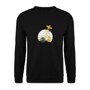 Mexican Crane Tacos Cinco De Mayo Fiesta - Unisex Sweatshirt - black - Front - Alina (178cm) & Michal (187cm)