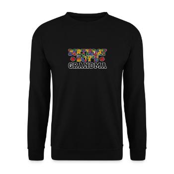 Birthday Kids Grandma Building Blocks - Sweat-shirt Unisexe - noir - Devant - Alina (178cm) & Michal (187cm)