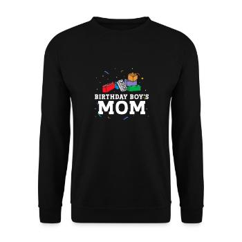 Mère du garçon d’anniversaire Bauklötze - Sweat-shirt Unisexe - noir - Devant - Alina (178cm) & Michal (187cm)